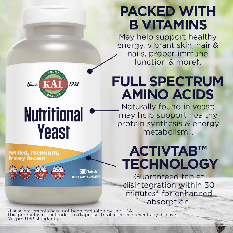 kal-nutritional-yeast-supplement-fortified-w-b12-biotin-folic-acid-other-b-vitamins-naturally-occurring-amino-acids-healthy-hair-skin-energy-support-vegan-gluten-free-83-serv-500-tablets-4