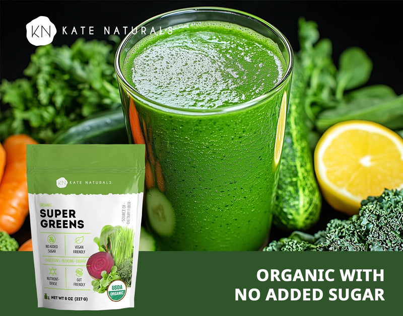 kate-naturals-organic-super-greens-powder-daily-greens-superfood-blend-with-probiotics-fiber-for-smoothies-and-juice-30-servings-8oz-natural-2