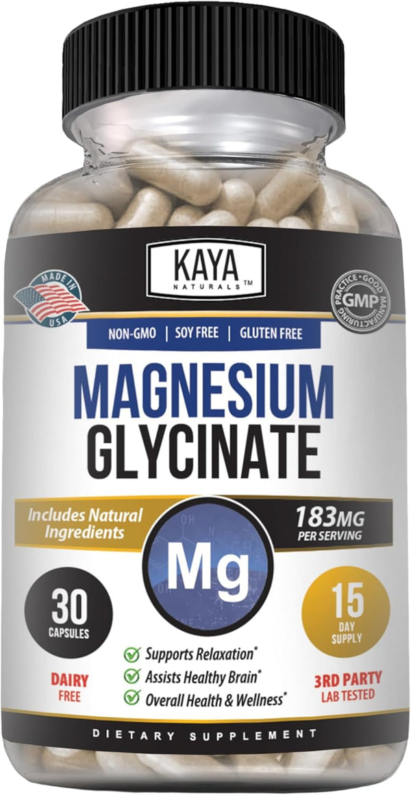 kaya-naturals-magnesium-glycinate-183mg-per-caps-chelated-for-maximum-absorption-non-gmo-no-gluten-dairy-soy-supports-muscle-and-heart-health-30-count-1