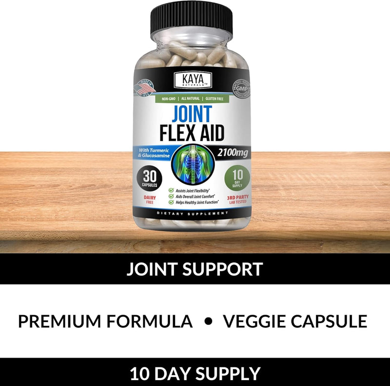 kaya-naturals-mobility-flex-aid---mobility-support-supplement-for-men-and-women---turmeric-capsules-with-glucosamine-sulfate---for-knee-support-and-mobility-health---30-count-5