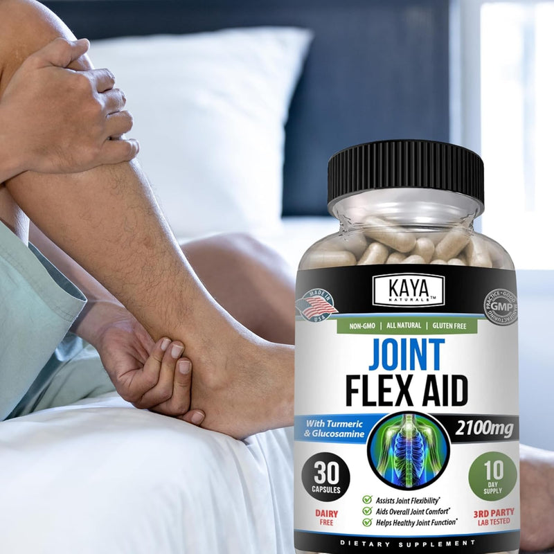 kaya-naturals-mobility-flex-aid---mobility-support-supplement-for-men-and-women---turmeric-capsules-with-glucosamine-sulfate---for-knee-support-and-mobility-health---30-count-7