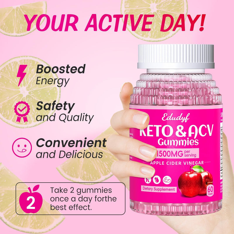 keto-acv-gummies---sugar-free-apple-cider-vinegar-gummies-keto-friendly-vegan-non-gmo-gluten-free-apple-flavor-formula-for-men-women-60-count-2