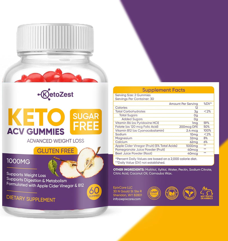keto-acv-gummies-for-advanced-weight-loss-belly-fat-burn---pro-active-super-apple-cider-vinegar-gummies---rapid-fat-burner-diet-supplement-for-women-men---sugar-free-gluten-free-1000mg-5