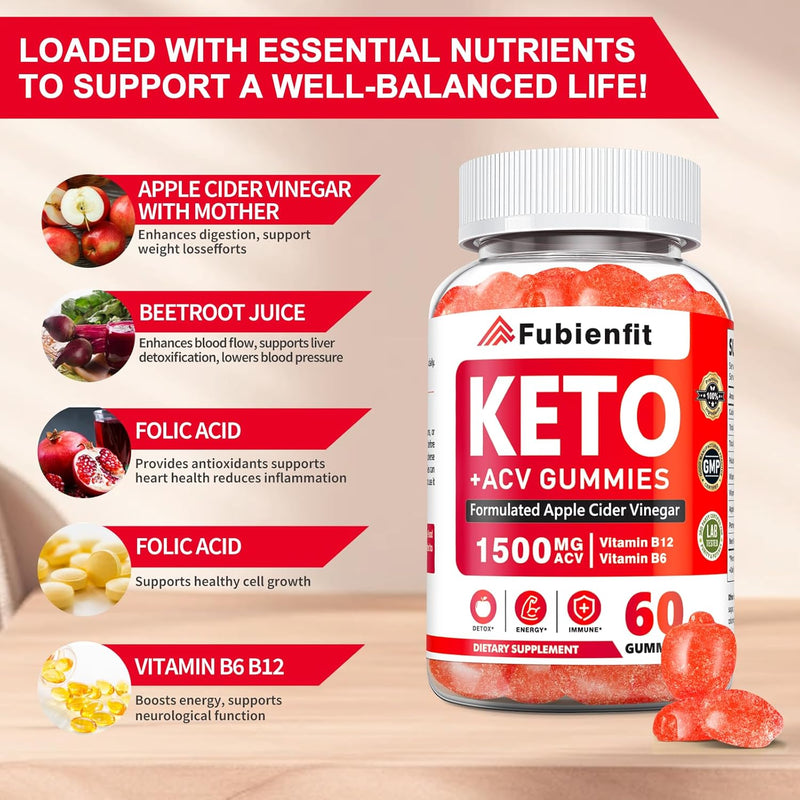 keto-acv-gummies-for-women---apple-cider-vinegar-gummies-with-mother-b-vitamins-pomegranate-beet-root---metabolism-vegan-sugar-free-60-ct-4