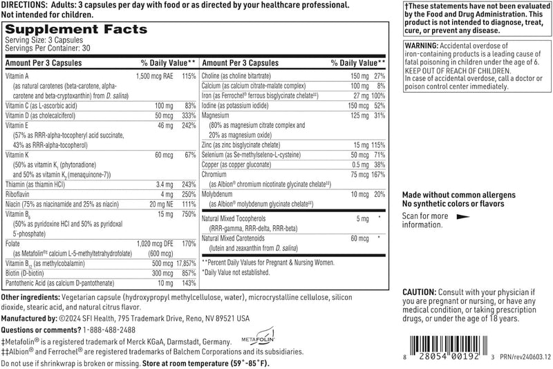 klaire-labs-sfi-health-prenatal-nursing-multivitamin---postnatal-prenatal-vitamins-for-women-with-iron---complete-nutritional-support-during-preconception-pregnancy-breastfeeding-90-capsules-5