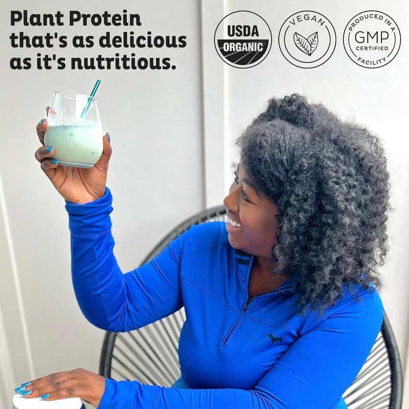 kos-plant-based-protein-powder-blueberry-muffin---organic-pea-protein-superfood-with-spirulina-and-immune-support-blend-soy-gluten-dairy-free---vegan-meal-replacement-for-women-men---15-servings-2