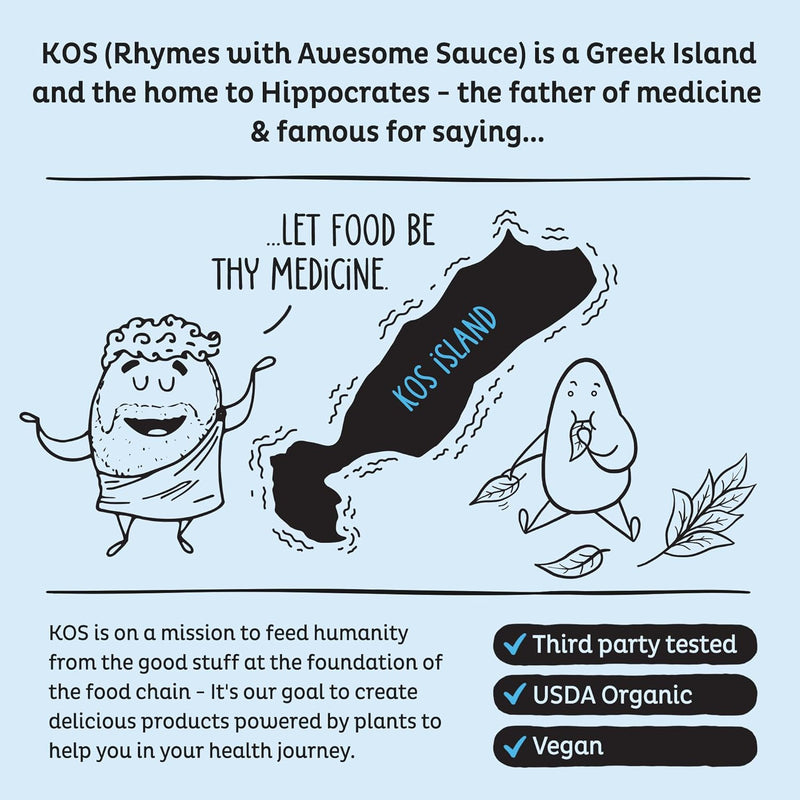 kos-plant-based-protein-powder-blueberry-muffin---organic-pea-protein-superfood-with-spirulina-and-immune-support-blend-soy-gluten-dairy-free---vegan-meal-replacement-for-women-men---15-servings-8