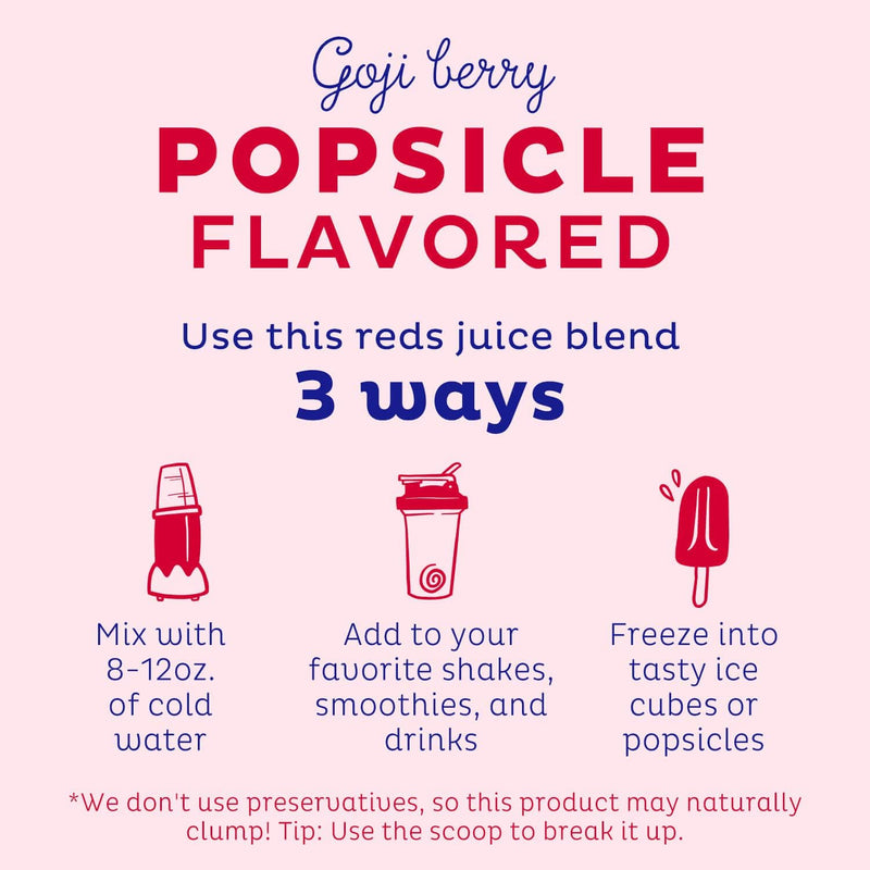 kos-reds-superfood-powder-for-antioxidants---usda-certified-organic-beet-root-goji-berries-acai-pomegranate-coconut-water-digestion-enzymes--goji-berry-popsicle-flavor-juice-mix---28-servings-5