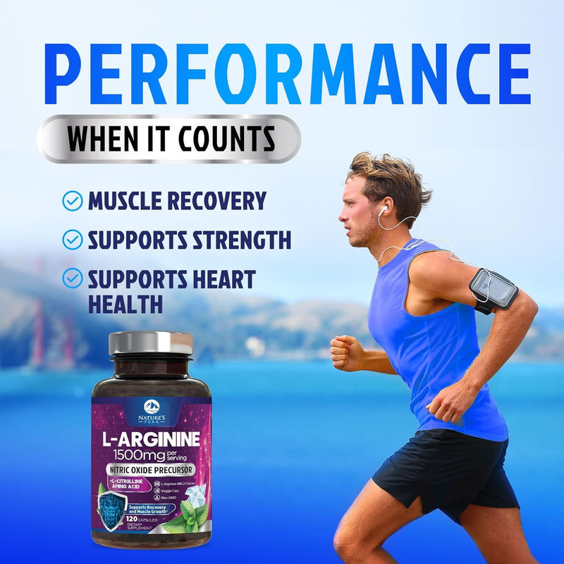 l-arginine-1000mg-supplement---heart-health-support---premium-muscle-supporting-nitric-oxide-precursor-booster-for-extra-strength---gluten-free-amino-acid-energy-blend-for-men-women---120-capsules-4