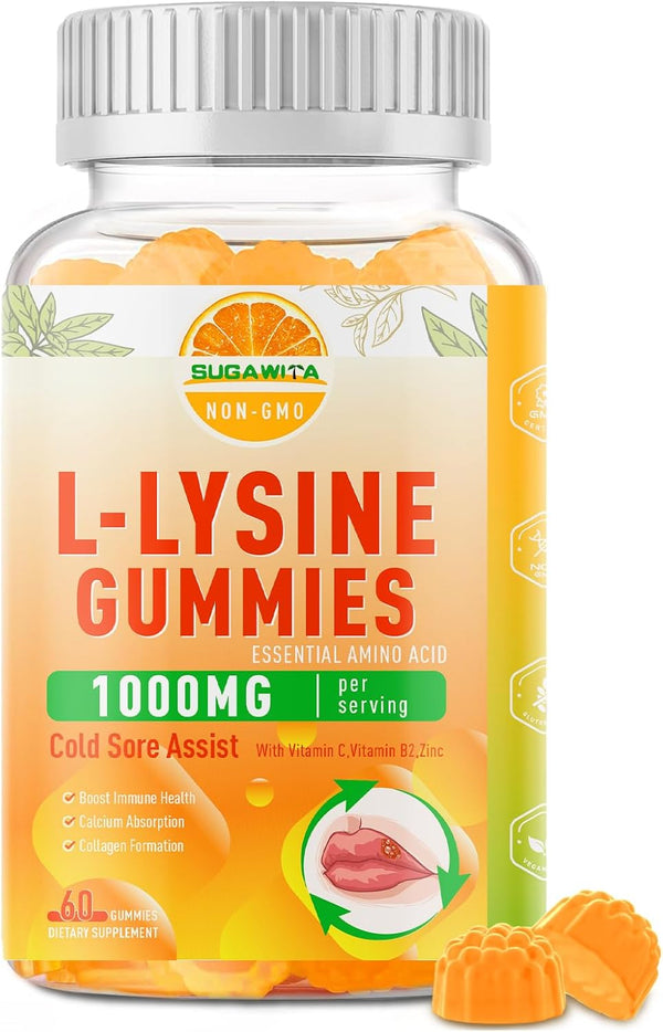 l-lysine-gummies-1000-mg-cold-sore-supplement-with-immune-support-for-lips-oral-chewable-l-lysine-gummies-for-adults-kids-boost-immune-collagen-non-gmo-vegan-gluten-free---60-counts-1