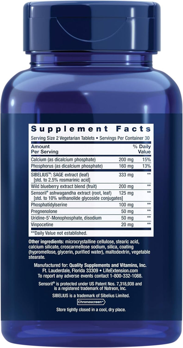 life-extension-cognitex-elite-pregnenolone--brain-health-supplement-for-memory-focus-cognition--formula-with-phosphatidylserine-ashwagandha-sage-extract-calcium-more--60-vegetarian-tablets-1