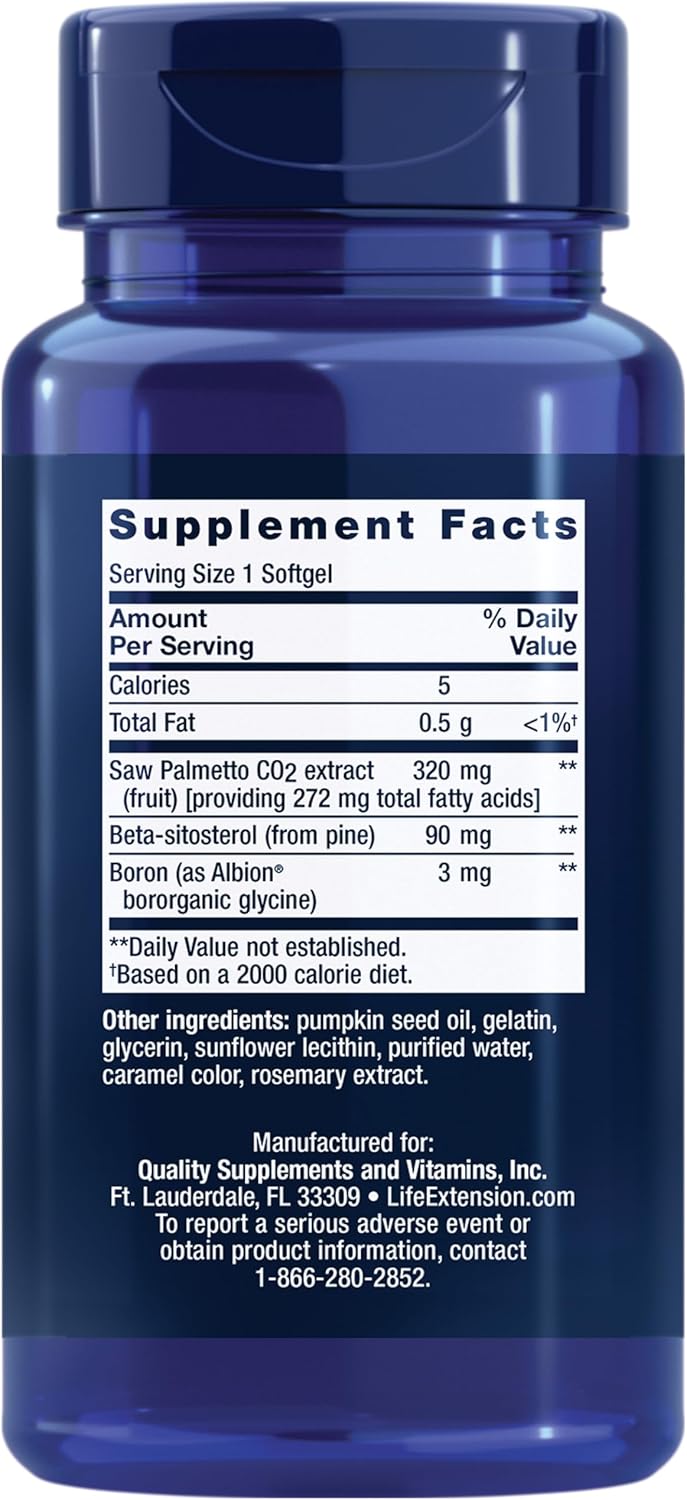 life-extension-palmettoguard-saw-palmetto-beta-sitosterol-supports-healthy-prostate-function-hormone-metabolism-health-supplements-for-men---gluten-free-non-gmo-30-softgels-2
