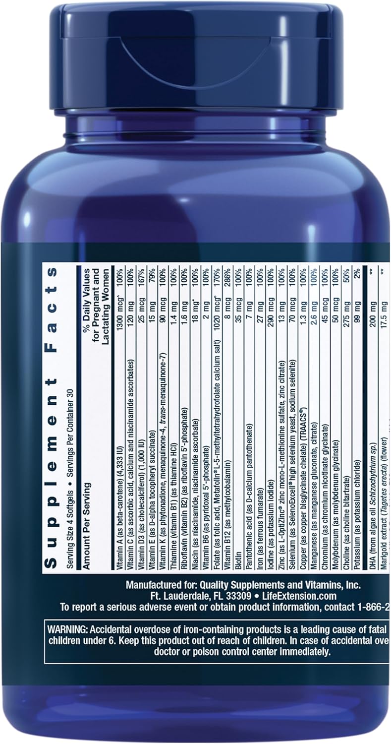 life-extension-prenatal-advantage-supplement-comprehensive-prenatal-vitamin-for-pregnant-women---complete-multivitamin-for-healthy-brain-with-dha---non-gmo-gluten-free--120-softgels-2