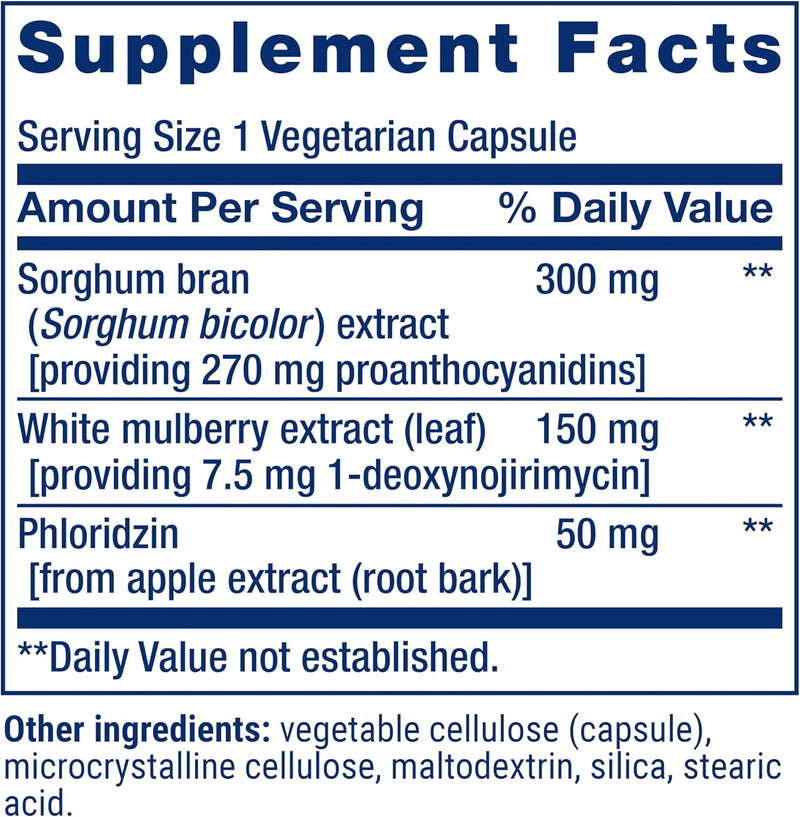 life-extension-tri-sugar-shield---promote-healthy-glucose-metabolism---sorghum-bran-white-mulberry-and-phloridzin-apple-extract---gluten-free-non-gom-vegetarian---60-capsules-2