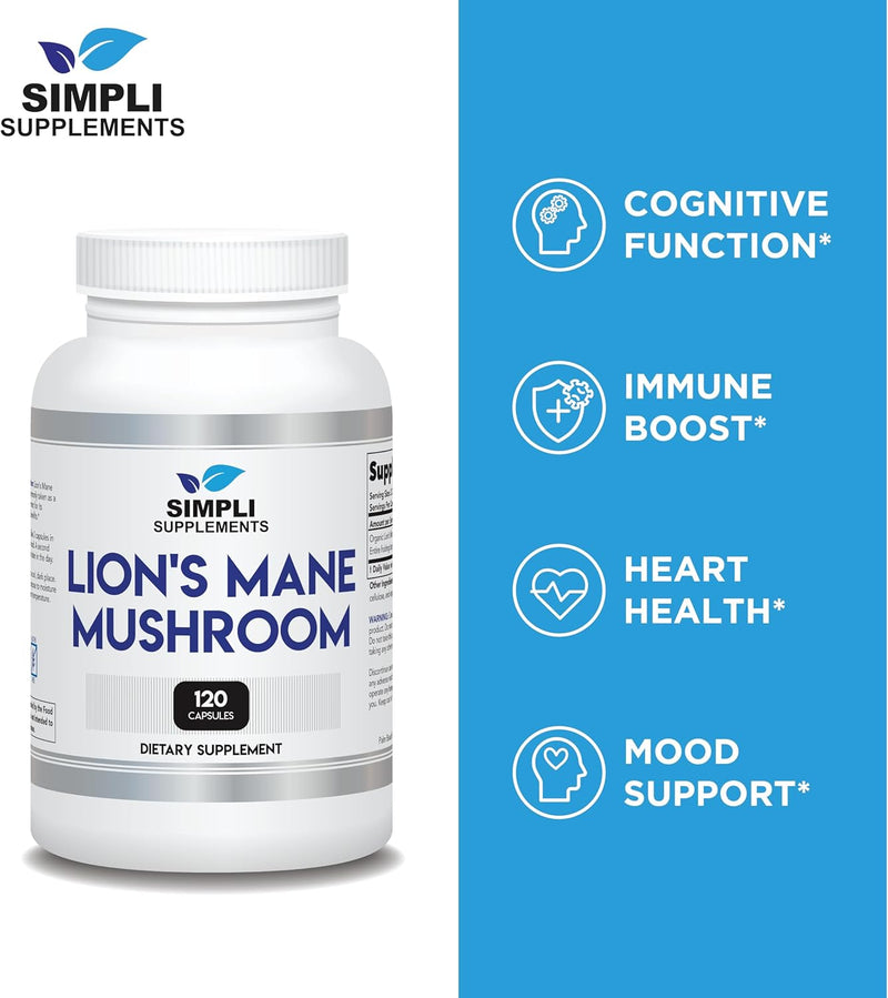 lions-mane-mushroom-capsules-organic-real-mushrooms-lions-mane-powder-supplement-for-cognitive-function-immune-support-brain-and-memory-booster-vegan-120-capsules-2-month-supply-2