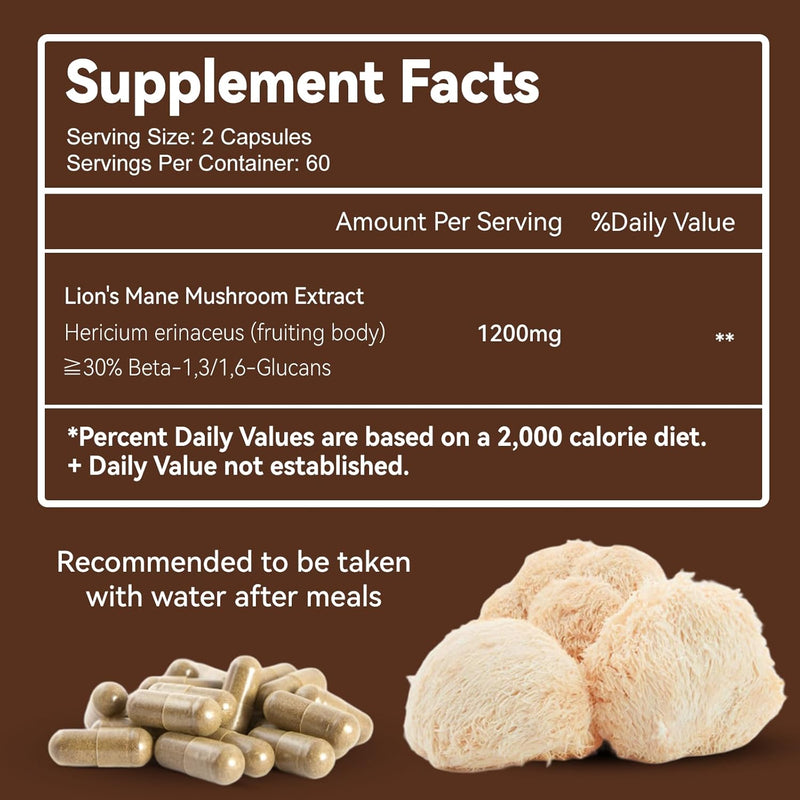 lions-mane-supplement-capsules-lion-mane-mushroom-1200mg-brain-immune-support-non-gmo-non-gluten-vegan-friendly-lions-mane-powder-120-count-pack-of-2-2
