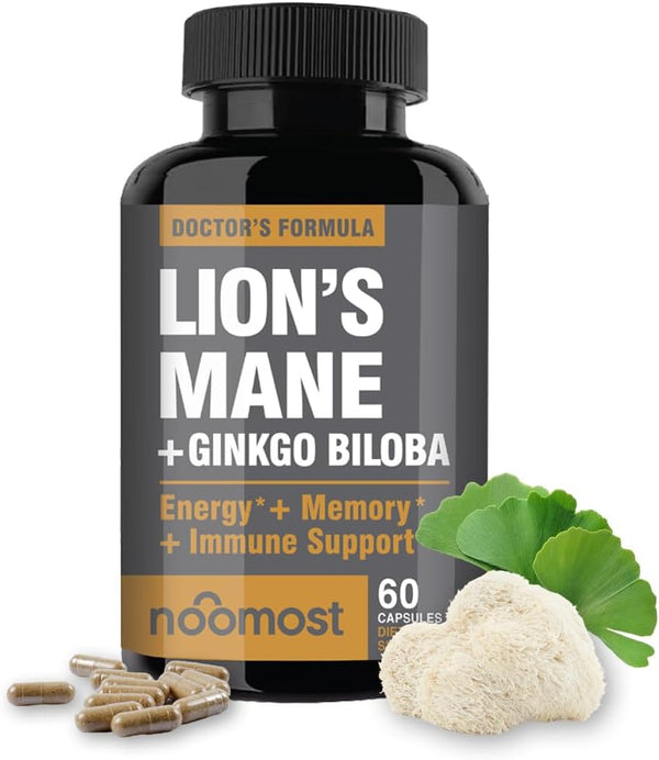 lions-mane-supplement-organic-capsules---with-ginkgo-biloba---cognitive-health-focus-memory-support---natural-superfood-for-brain-energy-immune-health---non-gmo--60-caps---2-month-supply-1