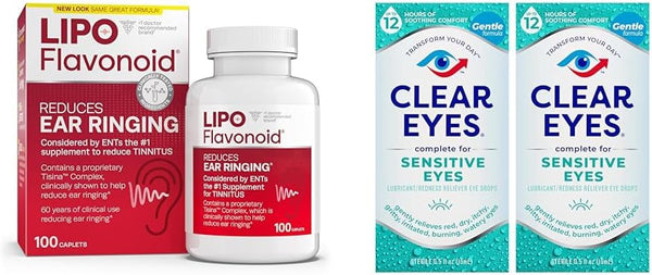 lipo-flavonoid-tinnitus-relief-ear-health-vitamins-100-caplets-clear-eyes-sensitive-eye-drops-05-oz-2-pack-bundle-1