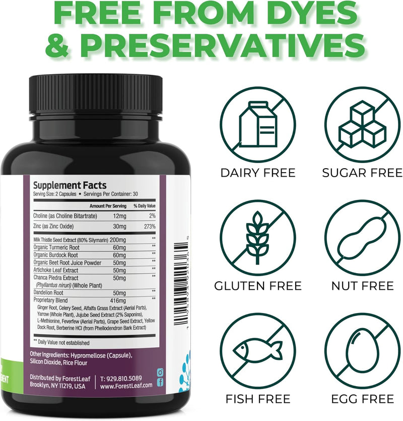 liver-cleanse-detox-repair---fatty-liver-repair-detox-complex-supplement-wcholine-zinc-milk-thistle-dandelion-root-turmeric-burdock-artichoke---liver-support-supplement-60-caps-5
