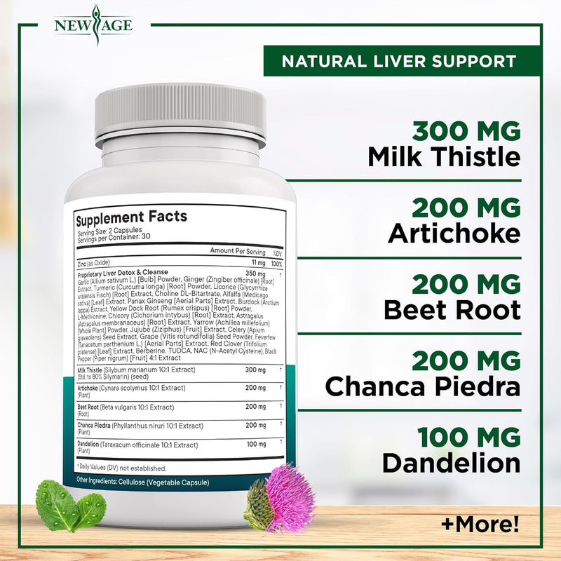 liver-cleanse-detox-repair---milk-thistle-supplement---liver-support-with-choline-artichoke-extract-chicory-dandelion-root-supplement---milk-thistle-liver-detox-liver-cleanse---180-count-3