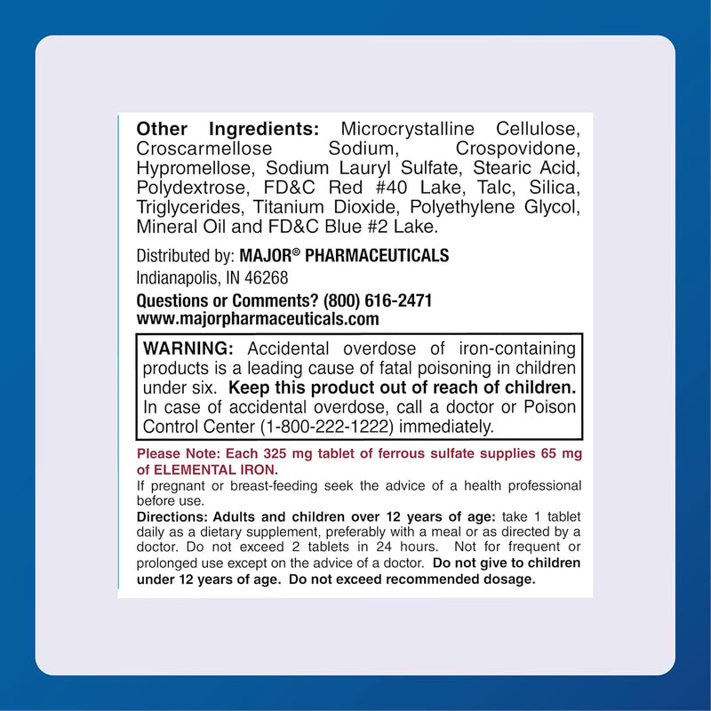 major-ferosul---ferrous-sulfate-325-mg-tablets---iron-supplement-for-women-and-men---specially-coated-easy-to-swallow-tablets---red---1000-tablets-3