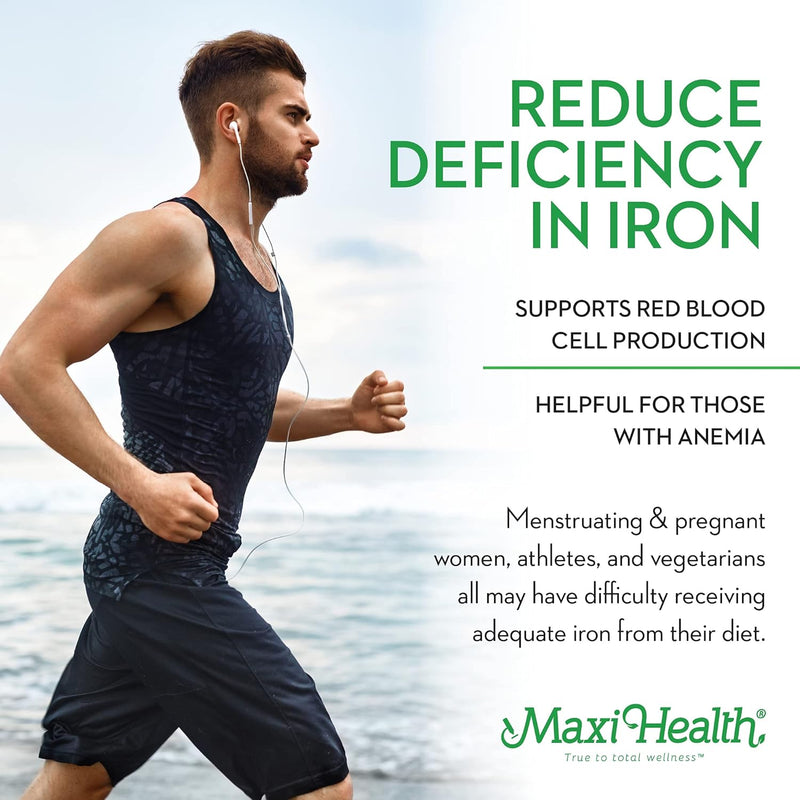 maxi-health-iron-supplement---gentle-iron-supplements-for-men-women---ferrous-fumarate---ferrochel-25-mg-for-anemia-red-blood-cell-production---chelated-iron-pills---100-kosher-tablets-3