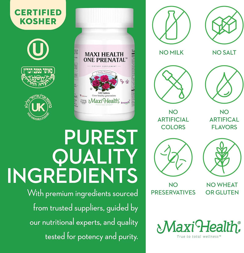 maxi-health-one-prenatal---womens-prenatal-vitamins-with-iron---enhanced-absorption-bioavailability---daily-multivitamin-for-women---multi-vitamin-mineral-supplement-for-adults---120-tablets-3