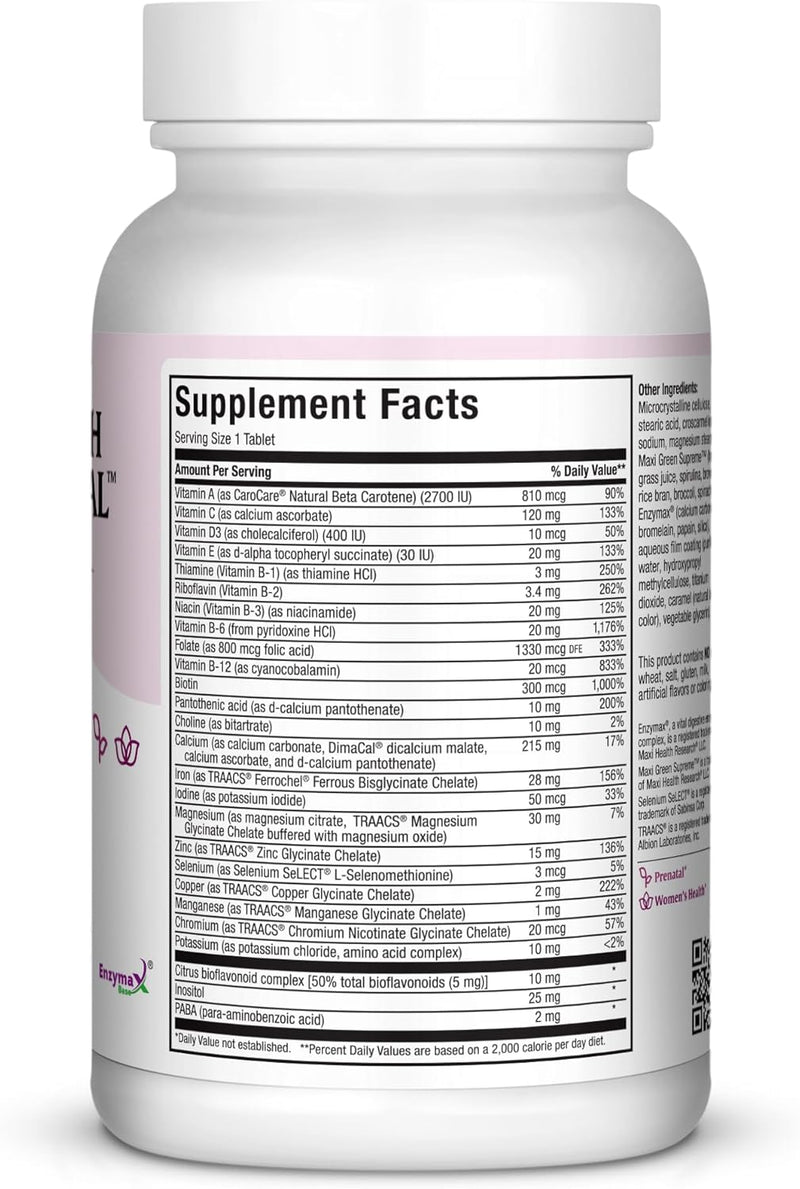 maxi-health-one-prenatal---womens-prenatal-vitamins-with-iron---enhanced-absorption-bioavailability---daily-multivitamin-for-women---multi-vitamin-mineral-supplement-for-adults---120-tablets-5