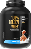 maxler-100-golden-whey-protein---24g-of-premium-whey-protein-powder-per-serving---pre-post-intra-workout---fast-absorbing-whey-hydrolysate-isolate-concentrate-blend---salted-caramel-5-lbs-1