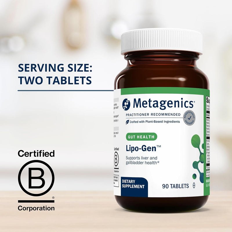 metagenics-lipo-gen---lipotropic-liver-supplement---gallbladder-support---with-amino-acids-vitamin-b12-choline---non-gmo-gluten-free-vegetarian---90-tablets-4