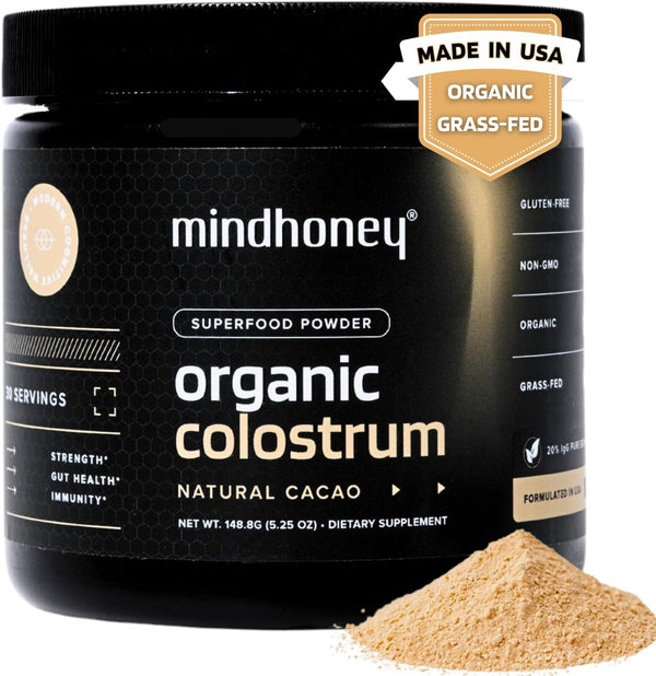 mindhoney-organic-colostrum-premium-cacao-flavored-superfood-powder-gut-health-immunity-skin-hair-anti-aging-performance-recovery-grass-fed-pasture-raised-30-servings-1