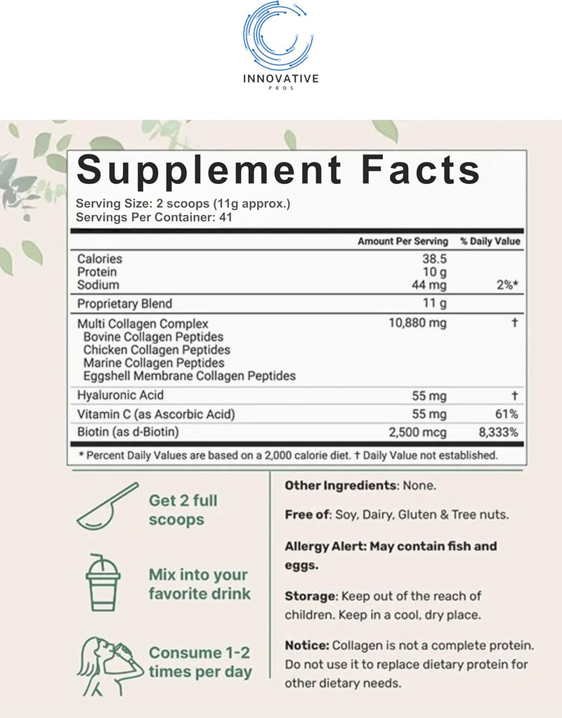 multi-collagen-peptide-powder-1-pound-type-iiiiiivx-with-biotin-hyaluronic-acid-vitamin-c-unflavored-collagen-peptides-keto-paleo-friendly-easy-dissolve-non-gmo-2