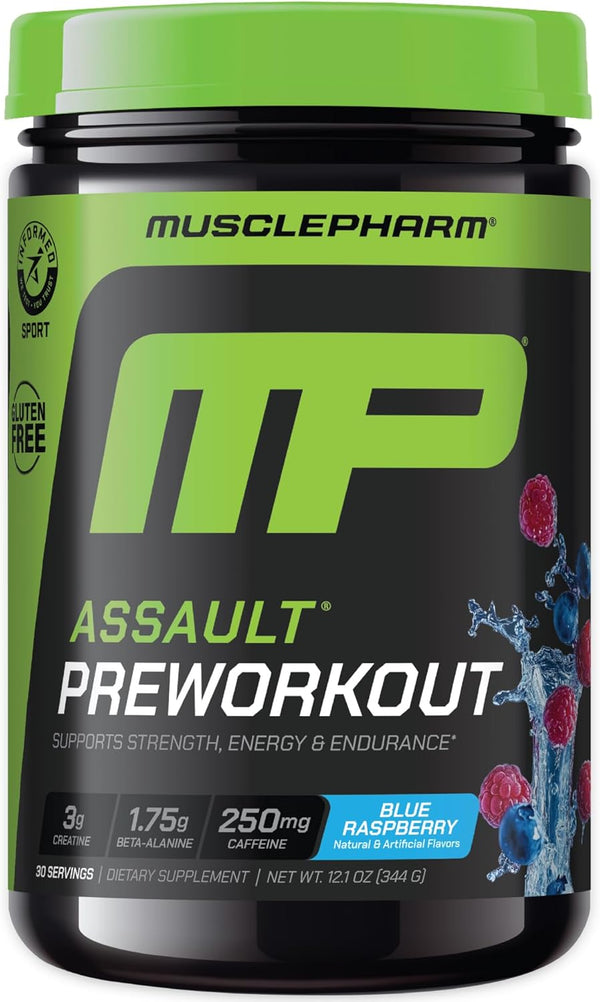 muscle-pharm-assault-energy-strength-pre-workout-powder-for-men-women-with-beta-alanine-caffeine-creatine-betaine-anhydrous-pre-workout-supplements-30-servings-blue-raspberry-flavor-1