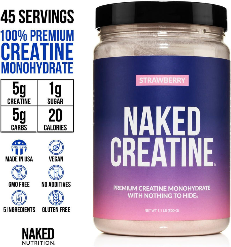 naked-creatine---strawberry-flavored-creatine-monohydrate---real-strawberry-powder-no-additives-muscle-growth-vegan-non-gmo-gluten-free-soy-free---45-servings-2
