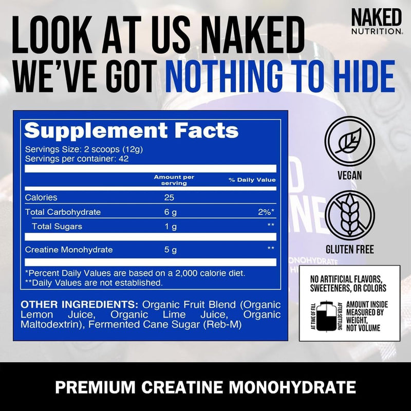 naked-pure-micronized-lemon-lime-creatine-monohydrate---42-servings---500-grams-11lb-bulk-vegan-non-gmo-gluten-free-soy-free-aid-strength-gains-no-additives-3