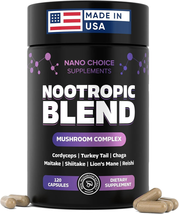 nano-choice-nootropic-blend---mushroom-complex-supplement-for-brain-focus-productivity-immune-support-non-gmo-vegan-made-in-usa-120-capsules-1