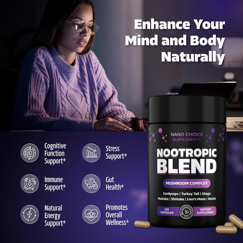 nano-choice-nootropic-blend---mushroom-complex-supplement-for-brain-focus-productivity-immune-support-non-gmo-vegan-made-in-usa-120-capsules-4