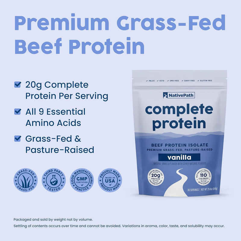 nativepath-complete-beef-protein-powder-isolate-grass-fed-pasture-raised-dairy-lactose-free-gluten-free-zero-sugar-mcts-amino-acids-20g-protein-vanilla-flavor-30-servings-3