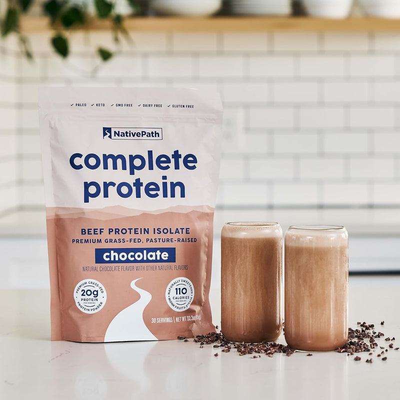 nativepath-complete-beef-protein-powder-isolate-grass-fed-pasture-raised-dairy-lactose-free-gluten-free-zero-sugar-mcts-amino-acids-20g-protein-chocolate-flavor-30-servings-4