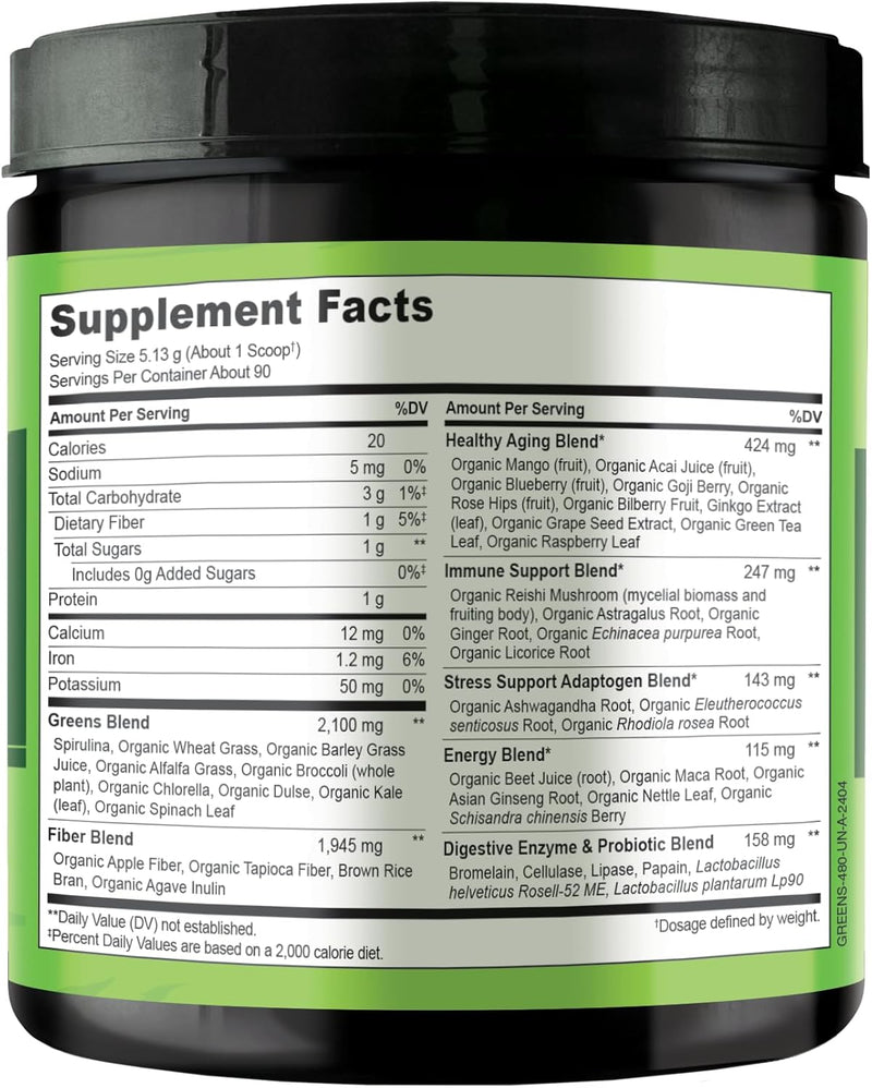 naturelo-raw-greens-superfood-powder---unsweetened---boost-energy-detox-enhance-health---organic-spirulina---wheat-grass---whole-food-nutrition-from-fruits-vegetables---480-grams-5