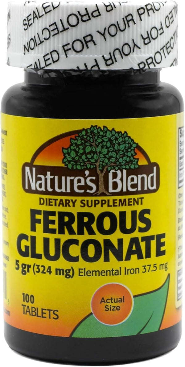 natures-blend-ferrous-gluconate-tablets-100-count-1