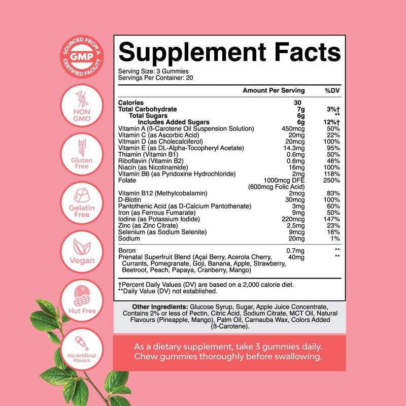 natures-craft-vegan-prenatal-gummies-for-women---gummy-prenatal-vitamins-for-women-with-iron-folic-acid-and-superfruit-blend---chewable-vitamins-gummy-formula-pineapple-mango-trial-size-2