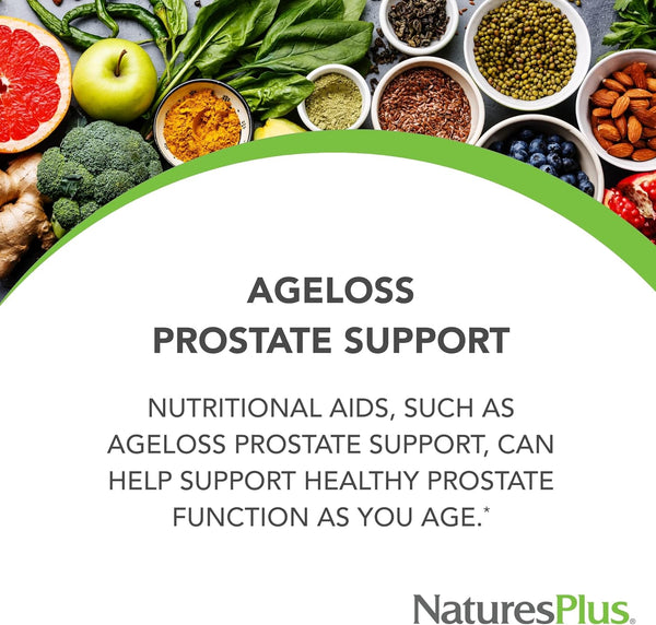 natures-plus-ageloss-prostate-support---90-capsules---with-zinc-lycopene-vitamin-e-pumpkin-seed-saw-palmetto---vegetarian-gluten-free---30-servings-1