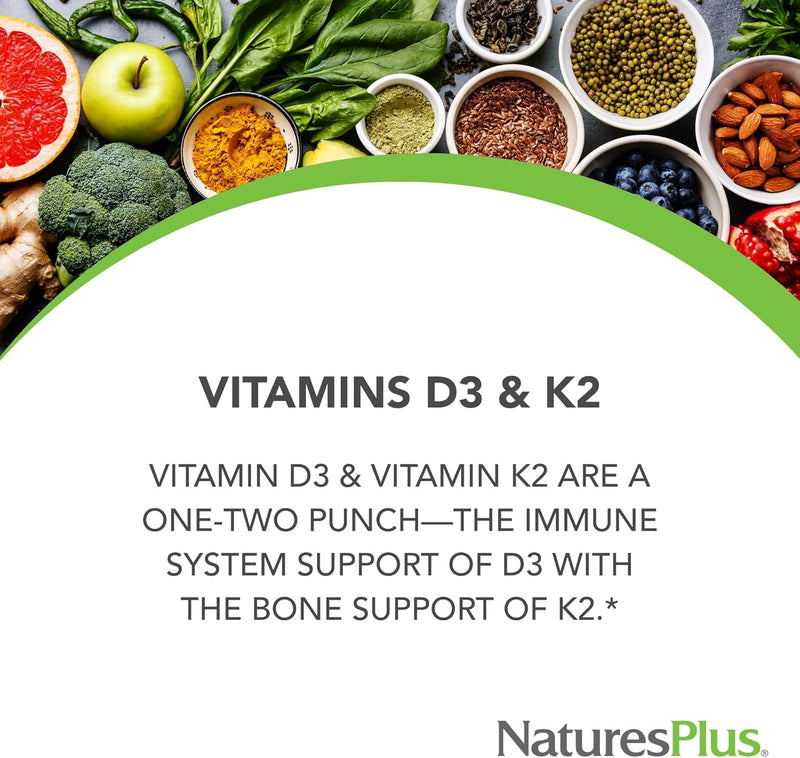 natures-plus-vitamins-d3-k2-90-tablets---promotes-bone-support-immune-function-cardiovascular-health-mood-balance---vegetarian-gluten-free---90-servings-2
