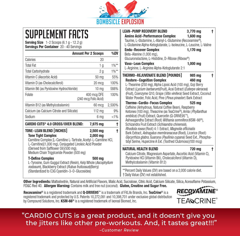 nds-nutrition-40-pre-workout-supplement---advanced-weight-loss-and-pre-cardio-formula-with-l-carnitine-cla-mcts-l-glutamine-and-safflower-oil---bombsicle-40-servings-2