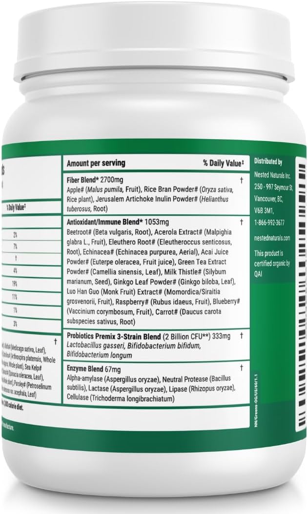 nested-naturals-super-greens-daily-superfood-powder---certified-usda-organic-green-powder-w20-whole-foods-spirulina-powder-wheat-barley-grass---probiotics-fiber-enzymes---original-flavor-60-6