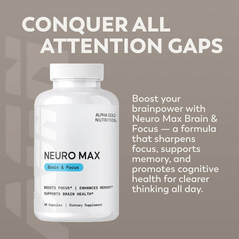 neuro-max-brain-supplements-for-memory-and-focus-100-pure-formula-with-dmae-bitartrate-gaba-l-theanine-usa-made-non-gmo-gluten-free---60-capsules-2