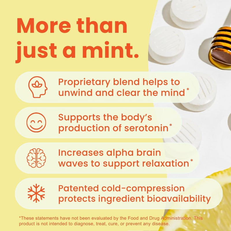 neurogum-calm-clarity-mints-72-pieces---sugar-free-with-l-theanine-gaba-vitamin-d3---nootropic-brain-supplements-for-memory---enhances-calm-stress-relief-for-men-women---honey-lemon-3