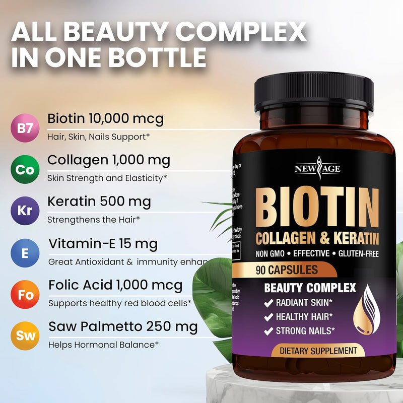 new-age-biotin-collagen-keratin-hyaluronic-acid---50000mcg-hair-growth-vitamins-for-men-and-women-nails-hair-skin-vitamins-and-dht-blocker-with-vitamin-e-folic-acid-pumpkin-seed-msm--270-count-3