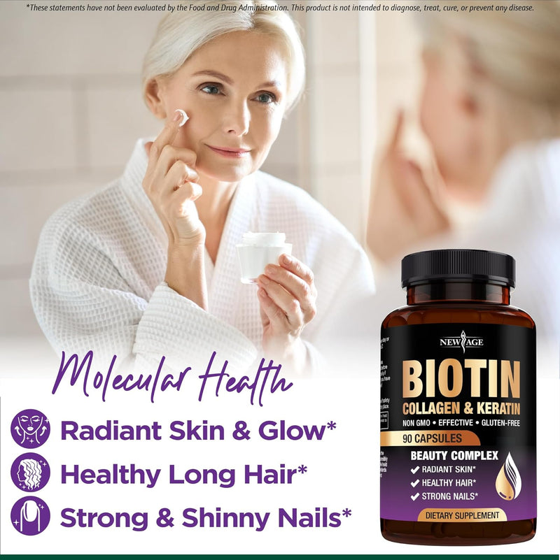 new-age-biotin-collagen-keratin-hyaluronic-acid---50000mcg-hair-growth-vitamins-for-men-and-women-nails-hair-skin-vitamins-and-dht-blocker-with-vitamin-e-folic-acid-pumpkin-seed-msm--270-count-5
